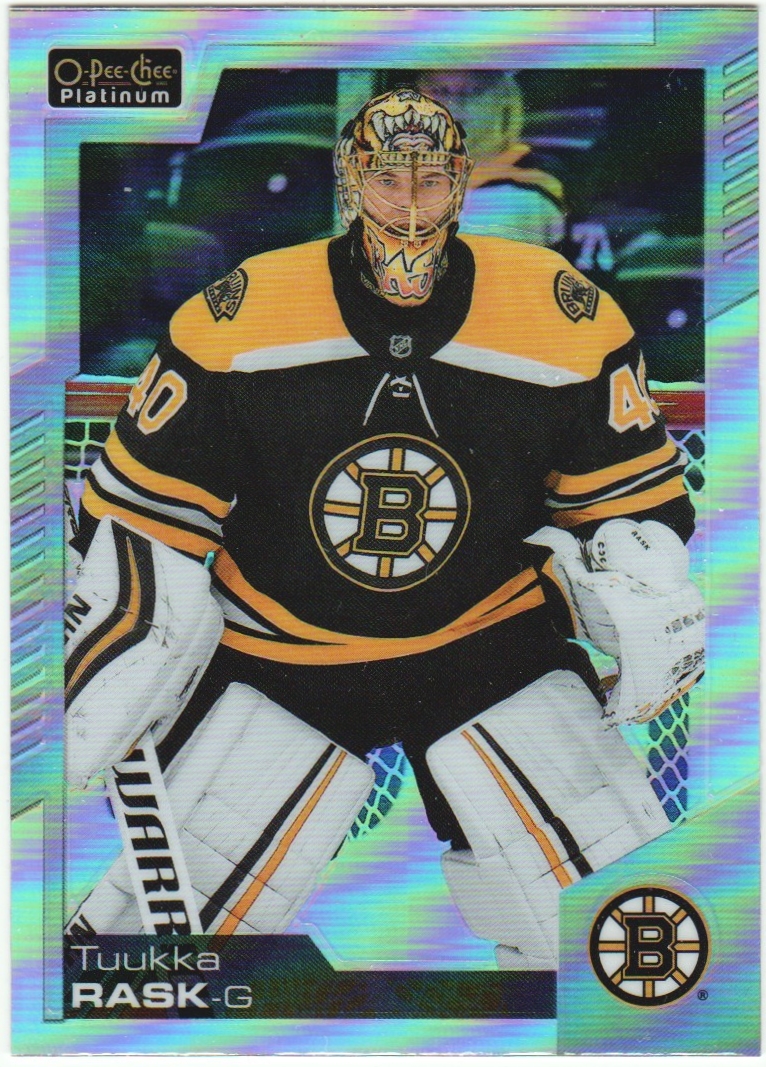 2020-21 O-Pee-Chee Platinum Rainbow #34 Tuukka Rask (image for) 2020-21 O-Pee-Chee Platinum Rainbow #34 Tuukka Rask