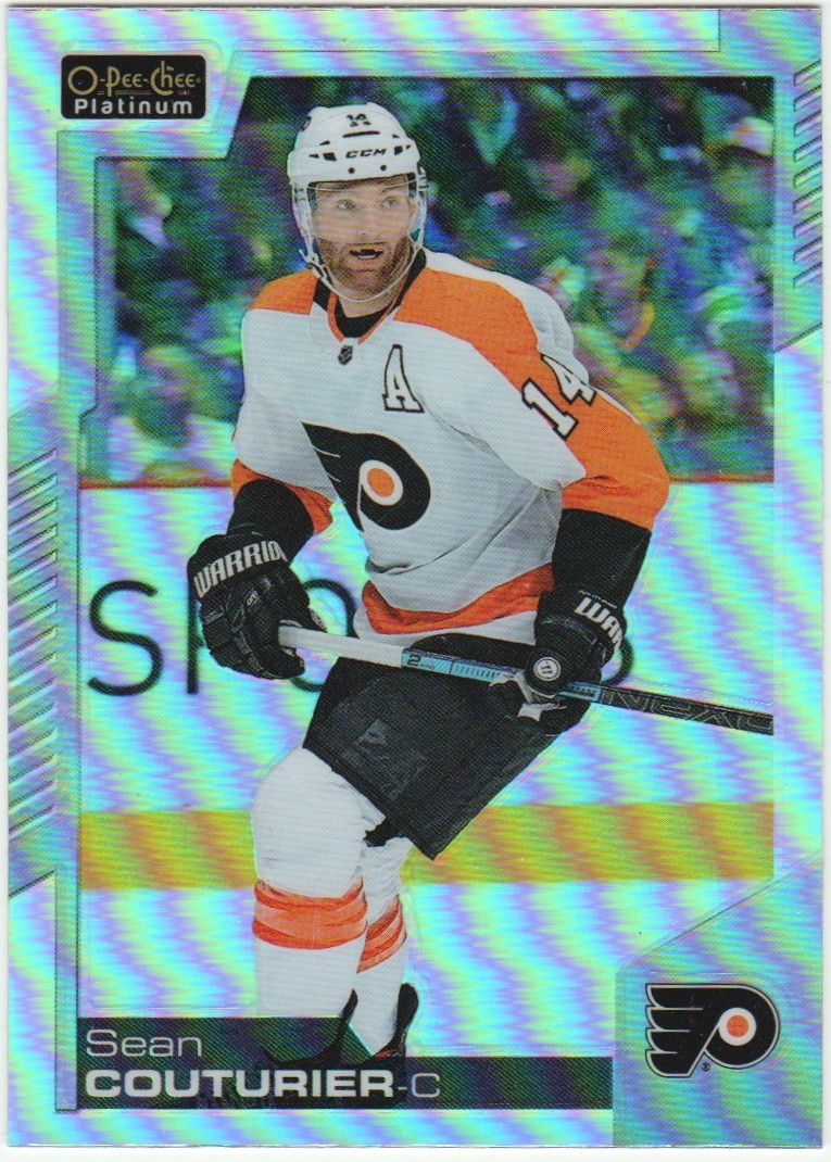 2020-21 O-Pee-Chee Platinum Rainbow #64 Sean Couturier (image for) 2020-21 O-Pee-Chee Platinum Rainbow #64 Sean Couturier