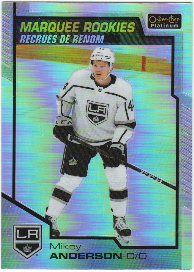 2020-21 O-Pee-Chee Platinum Rainbow #179 Mikey Anderson (image for) 2020-21 O-Pee-Chee Platinum Rainbow #179 Mikey Anderson