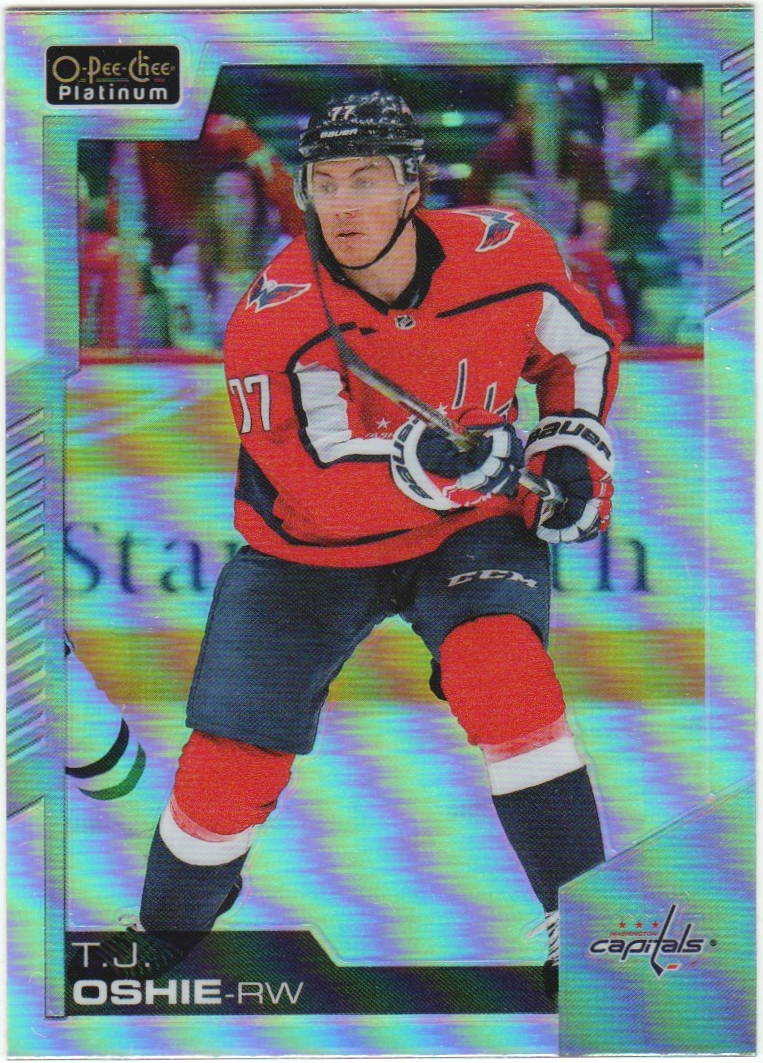 2020-21 O-Pee-Chee Platinum Rainbow #83 T.J. Oshie (image for) 2020-21 O-Pee-Chee Platinum Rainbow #83 T.J. Oshie