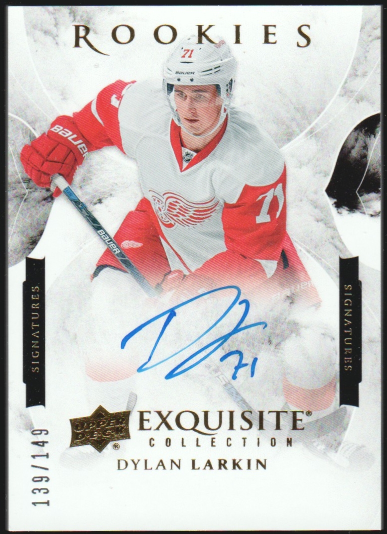 2015-16 Exquisite Collection Rookie Previews Dylan Larkin RC (image for) 2015-16 Exquisite Collection Rookie Previews Dylan Larkin RC