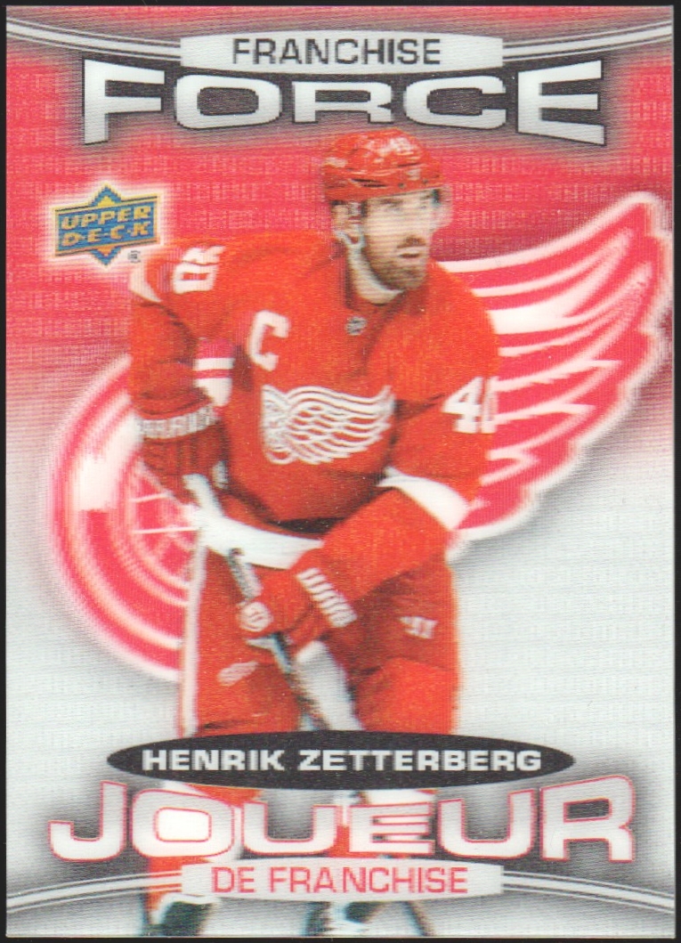 2016-17 Tim Hortons Franchise Force #FF-3 Henrik Zetterberg (image for) 2016-17 Tim Hortons Franchise Force #FF-3 Henrik Zetterberg