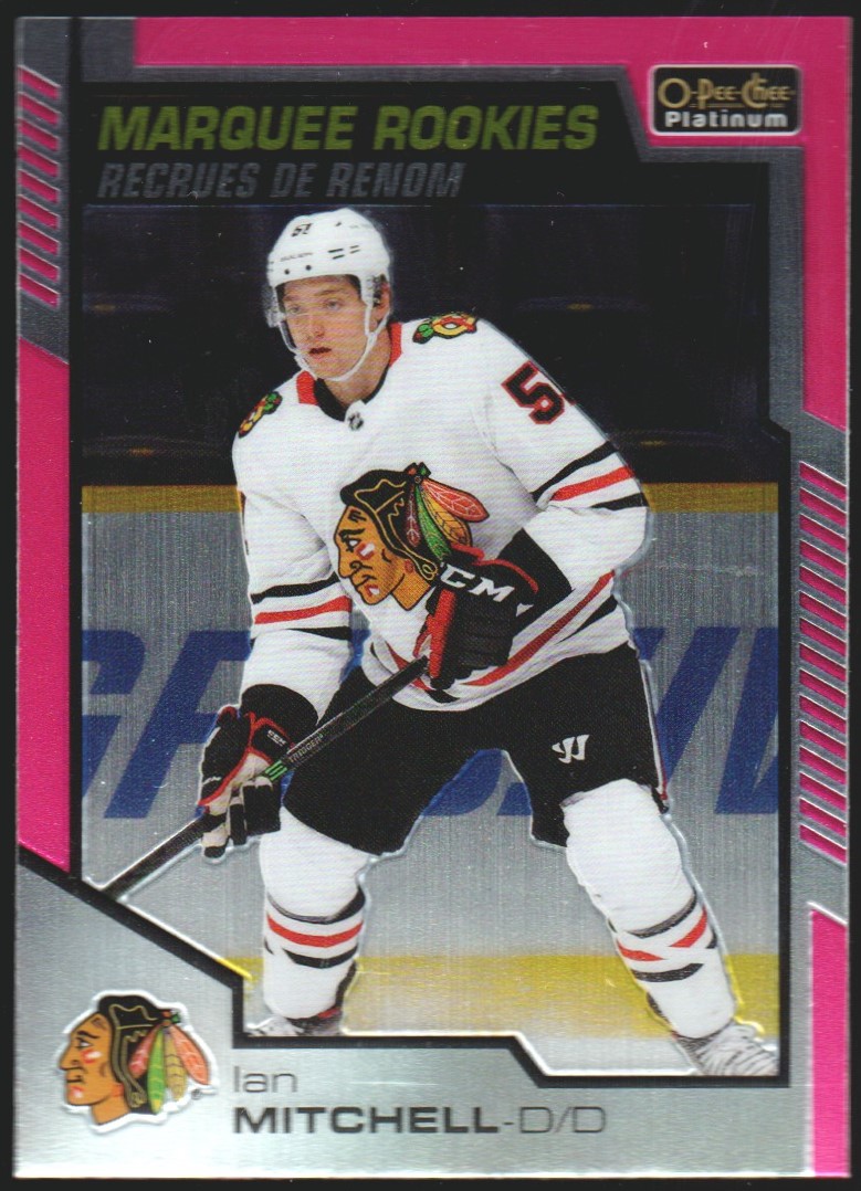 2020-21 O-Pee-Chee Platinum Matte Pink #168 Ian Mitchell RC (image for) 2020-21 O-Pee-Chee Platinum Matte Pink #168 Ian Mitchell RC
