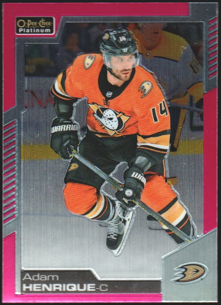 2020-21 O-Pee-Chee Platinum Matte Pink #81 Adam Henrique (image for) 2020-21 O-Pee-Chee Platinum Matte Pink #81 Adam Henrique