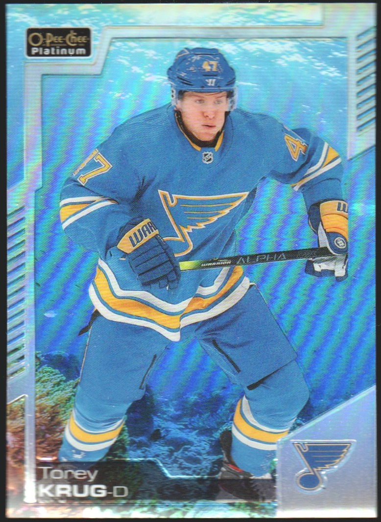 2020-21 O-Pee-Chee Platinum Aquamarine #99 Torey Krug 205/499 (image for) 2020-21 O-Pee-Chee Platinum Aquamarine #99 Torey Krug 205/499