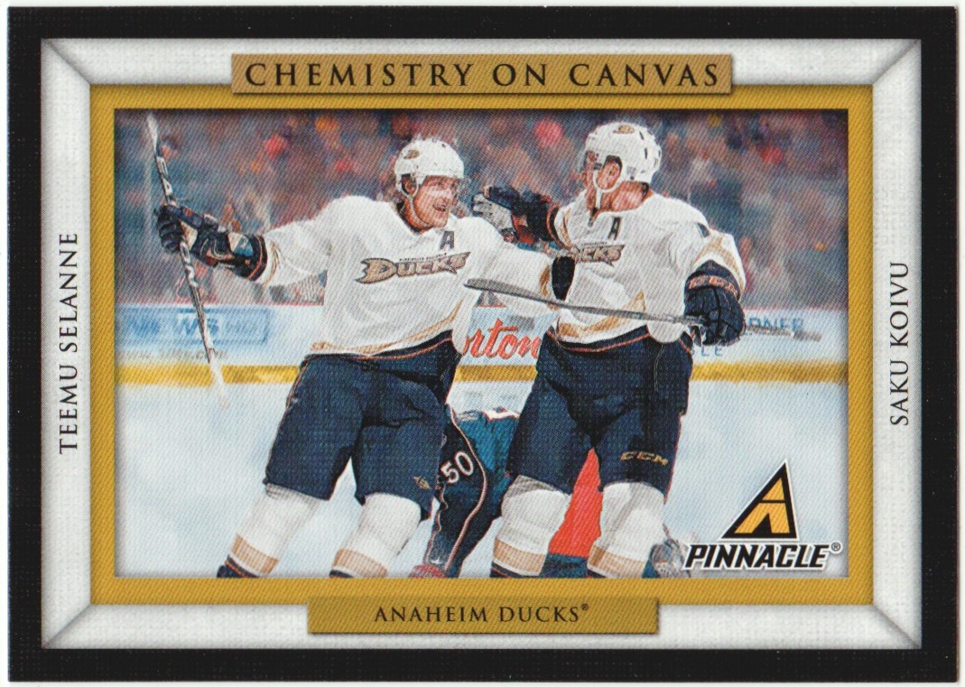 2010-11 Pinnacle Chemistry On Canvas #10 Teemu Selanne (image for) 2010-11 Pinnacle Chemistry On Canvas #10 Teemu Selanne