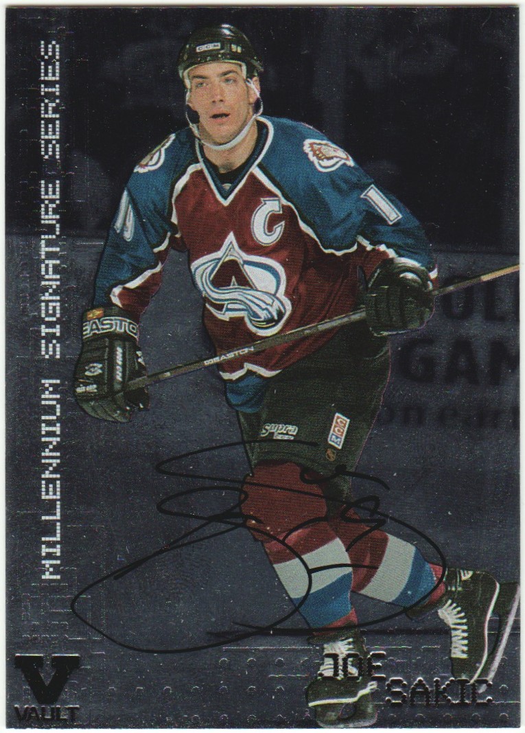 1999-00 BAP Millennium Autographs #67 Joe Sakic (image for) 1999-00 BAP Millennium Autographs #67 Joe Sakic