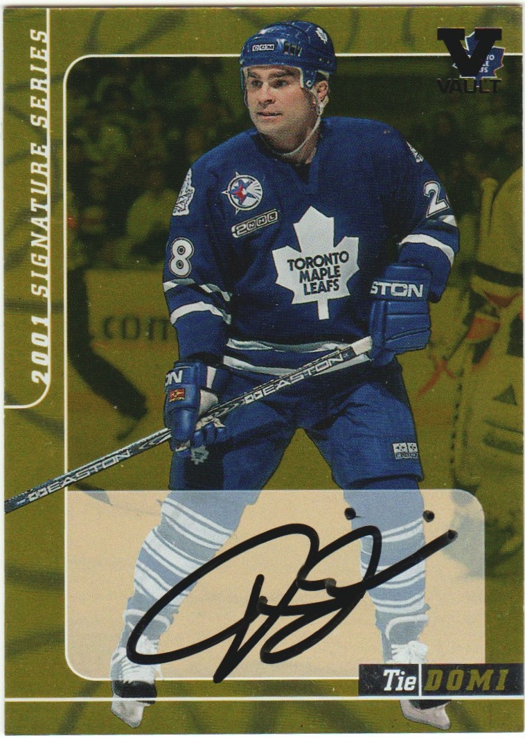 (image for) 2000-01 BAP Signature Series Autographs Gold #181 Tie Domi VAULT