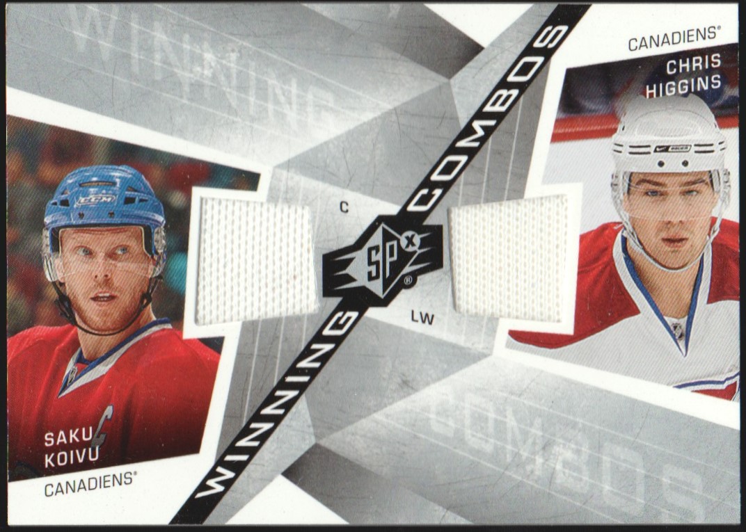 (image for) 2008-09 SPx Winning Combos #WCKH Saku Koivu/Chris Higgins