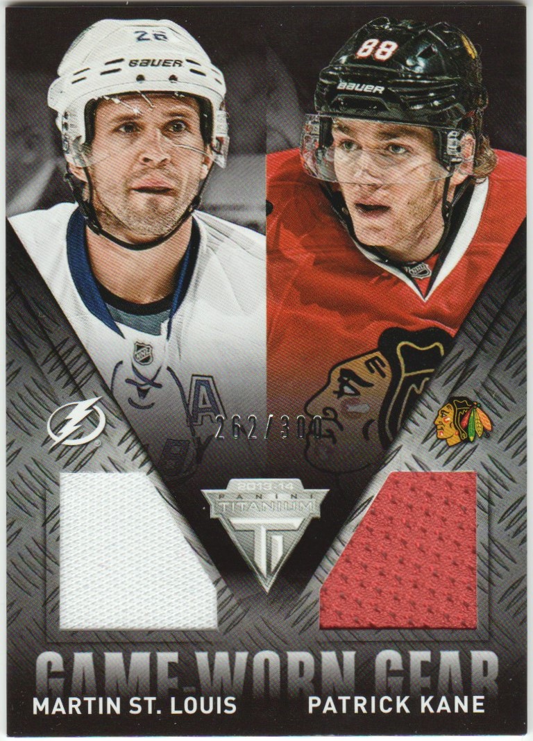 (image for) 2013-14 Panini Titanium Game Worn Gear Dual Memorabilia #GDSK Martin St. Louis/Patrick Kane