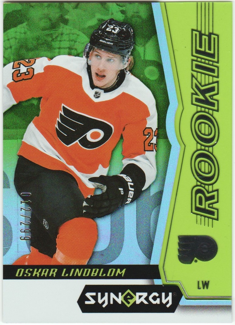 2018-19 Synergy Green #72 Oskar Lindblom 12/299 RC (image for) 2018-19 Synergy Green #72 Oskar Lindblom 12/299 RC