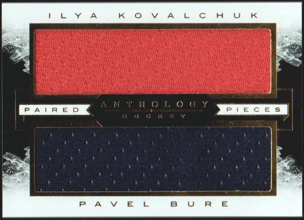 2015-16 Panini Anthology Paired Pieces #7 Pavel Bure/I Kovalchuk (image for) 2015-16 Panini Anthology Paired Pieces #7 Pavel Bure/I Kovalchuk