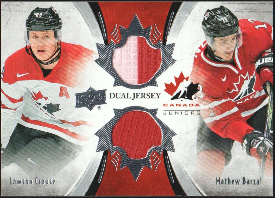 (image for) 2016-17 Team Canada Juniors Material Duos #TCD-CB Crouse/Barzal