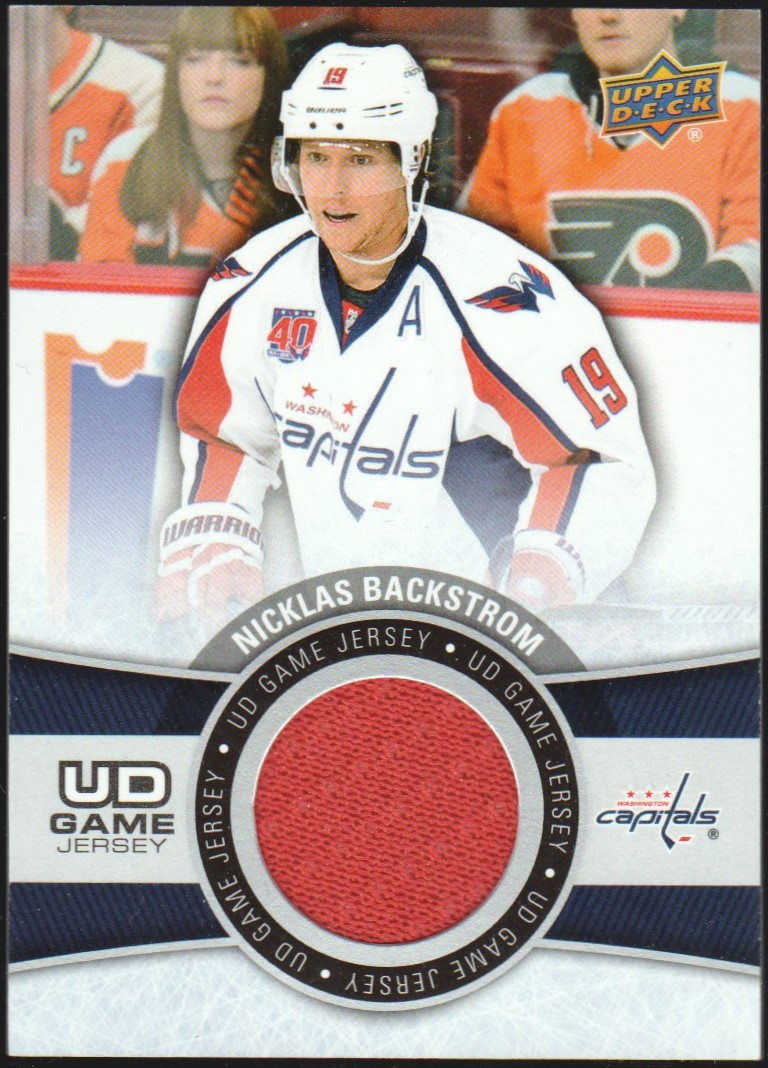 2015-16 Upper Deck Game Jerseys #GJNB Nicklas Backstrom (image for) 2015-16 Upper Deck Game Jerseys #GJNB Nicklas Backstrom