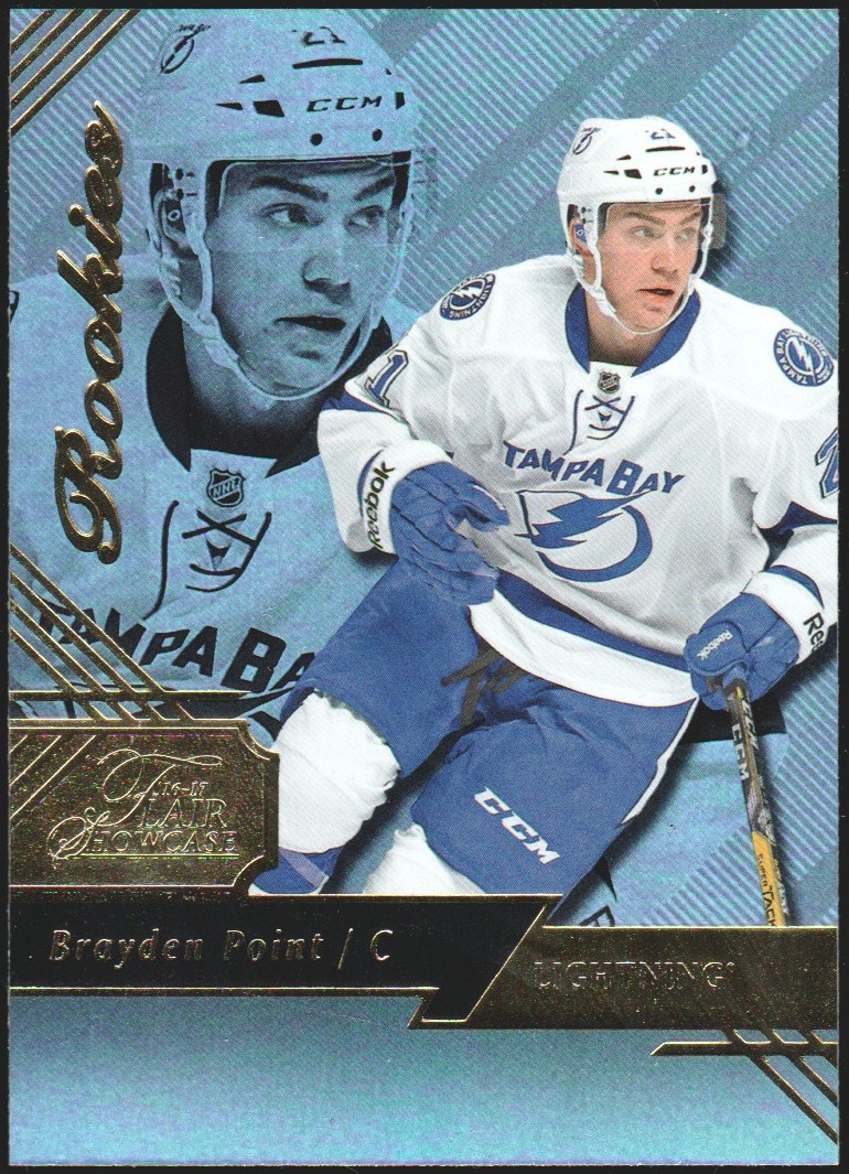 2016-17 Fleer Showcase Flair #38 Brayden Point RC (image for) 2016-17 Fleer Showcase Flair #38 Brayden Point RC