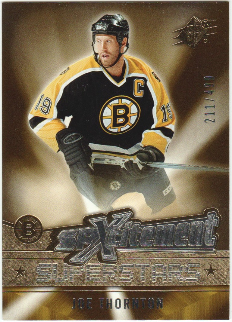 (image for) 2005-06 SPx Xcitement Superstars #XSJO Joe Thornton 211/499
