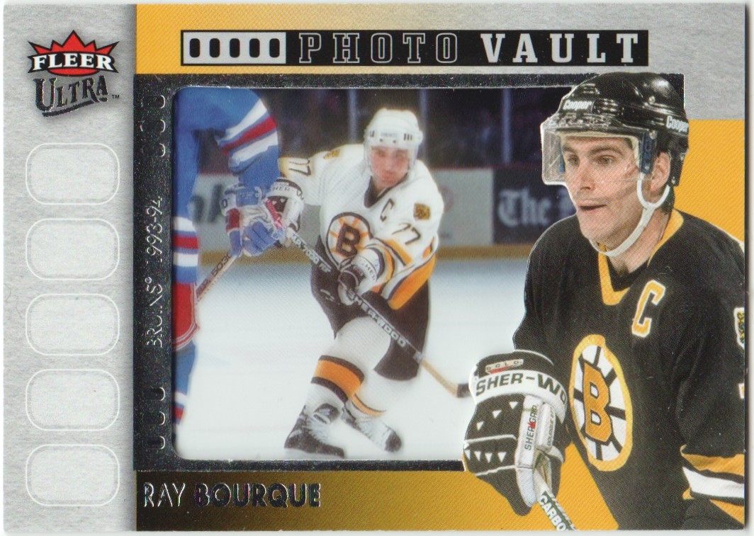 2014-15 Ultra Photo Vault Film Slide #PVRB Raymond Bourque (image for) 2014-15 Ultra Photo Vault Film Slide #PVRB Raymond Bourque