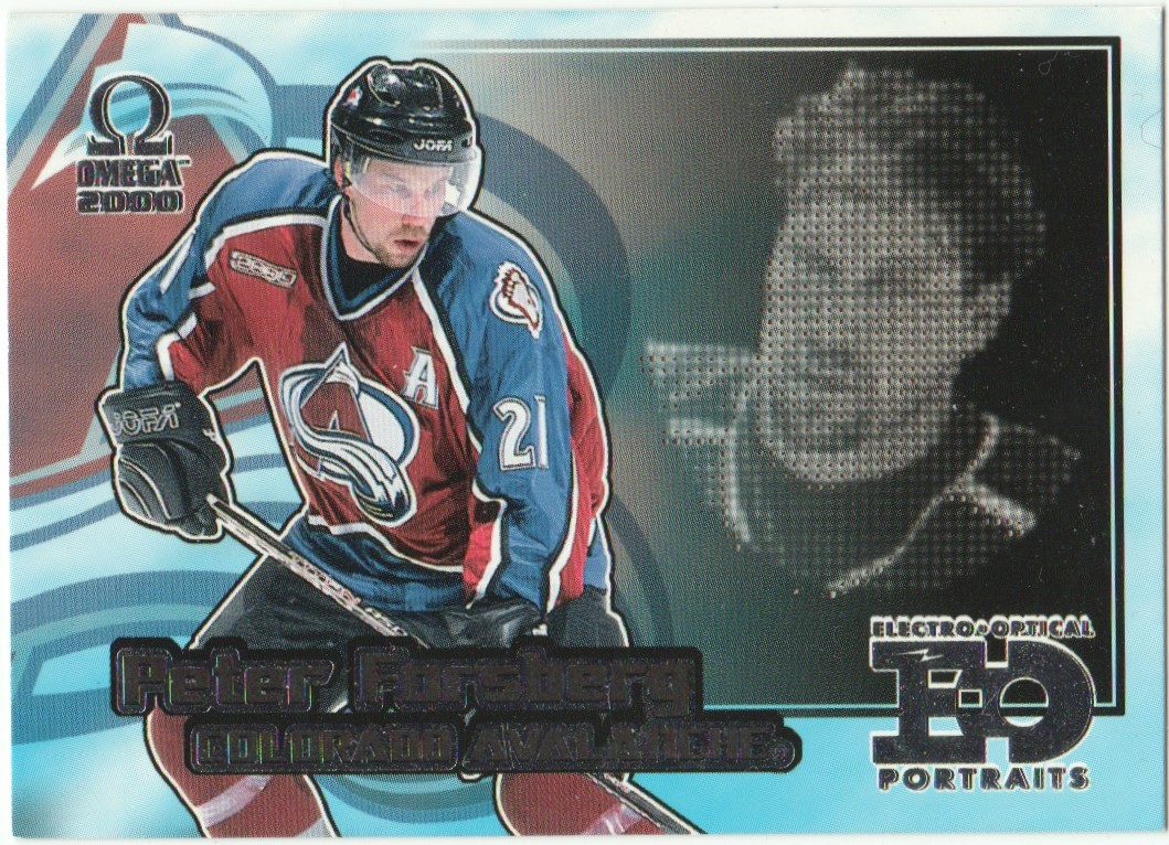 1999-00 Pacific Omega EO Portraits #5 Peter Forsberg (image for) 1999-00 Pacific Omega EO Portraits #5 Peter Forsberg