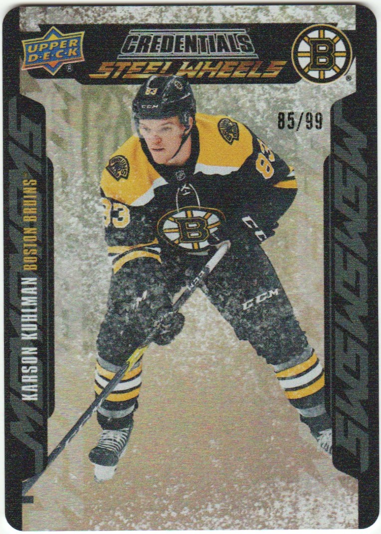 2019-20 UD Credentials Steel Wheels Gold #SW21 Karson Kuhlman (image for) 2019-20 UD Credentials Steel Wheels Gold #SW21 Karson Kuhlman
