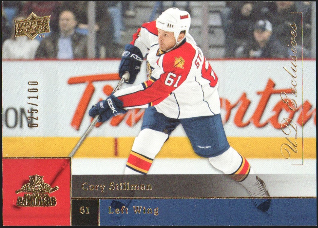 (image for) 2009-10 Upper Deck Exclusives #324 Cory Stillman 25/100