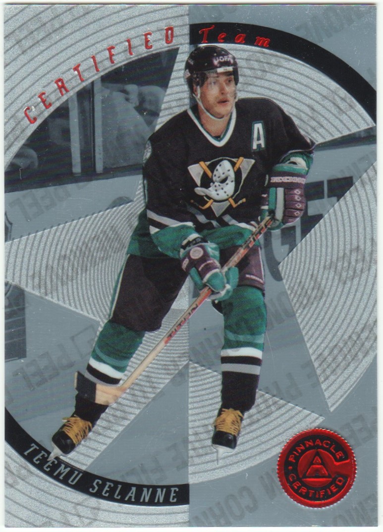 1997-98 Pinnacle Certified Team #16 Teemu Selanne (image for) 1997-98 Pinnacle Certified Team #16 Teemu Selanne