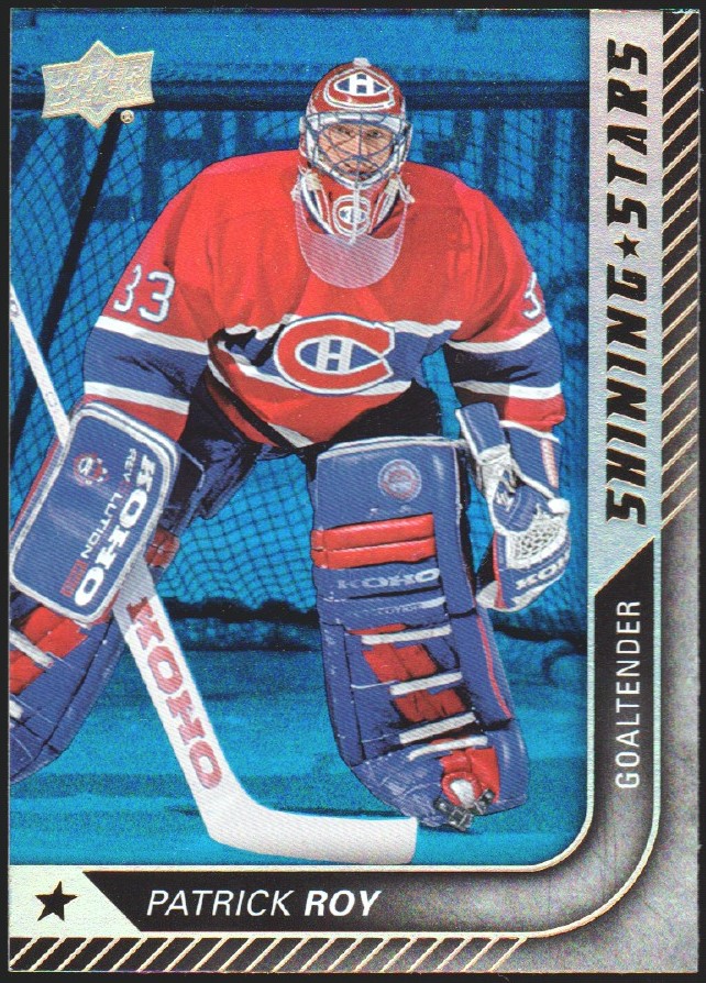 2015-16 Upper Deck Shining Stars Royal Blue #SS48 Patrick Roy (image for) 2015-16 Upper Deck Shining Stars Royal Blue #SS48 Patrick Roy