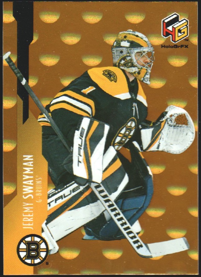 2021-22 Upper Deck HoloGrFx Rookies Gold #HG17 Jeremy Swayman (image for) 2021-22 Upper Deck HoloGrFx Rookies Gold #HG17 Jeremy Swayman