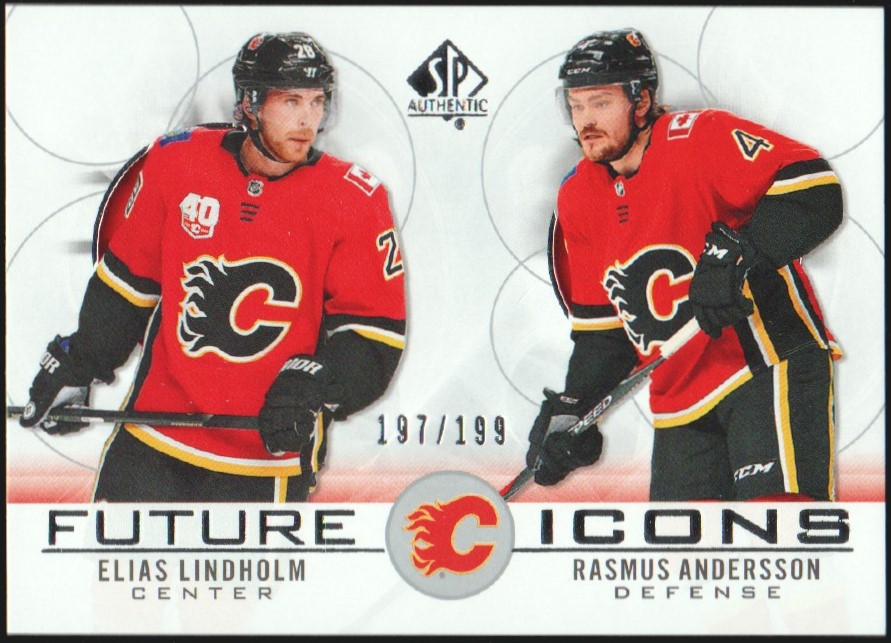 2020-21 SP Authentic #121 Elias Lindholm/Rasmus Andersson (image for) 2020-21 SP Authentic #121 Elias Lindholm/Rasmus Andersson