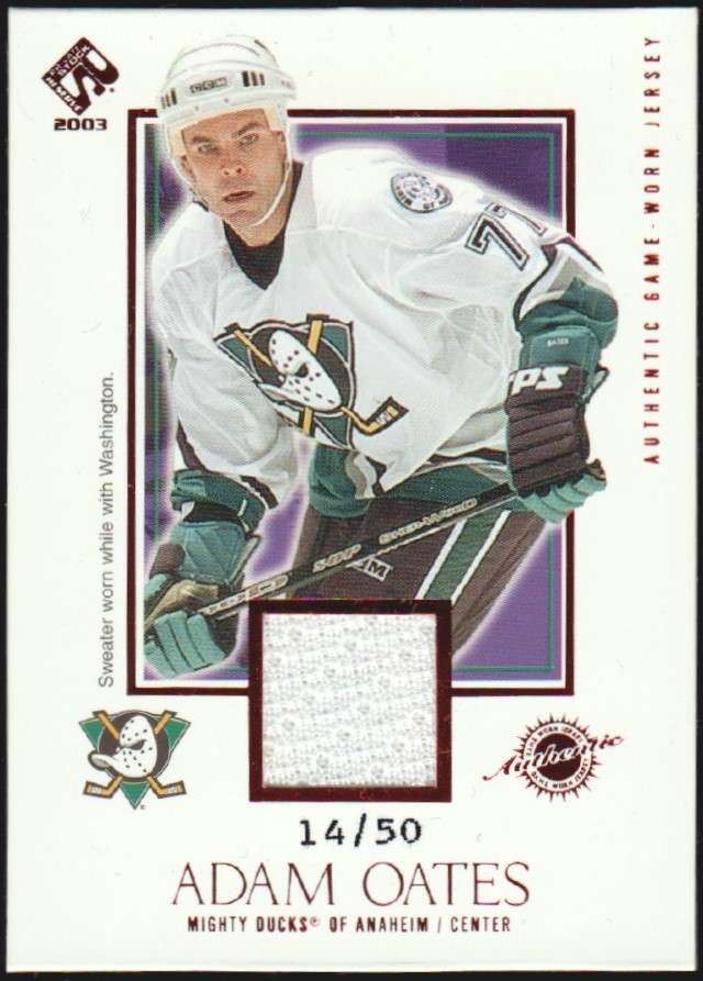2002-03 Private Stock Reserve Red #101 Adam Oates 14/50 (image for) 2002-03 Private Stock Reserve Red #101 Adam Oates 14/50