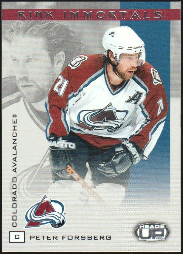 (image for) 2003-04 Pacific Heads Up Rink Immortals #2 Peter Forsberg