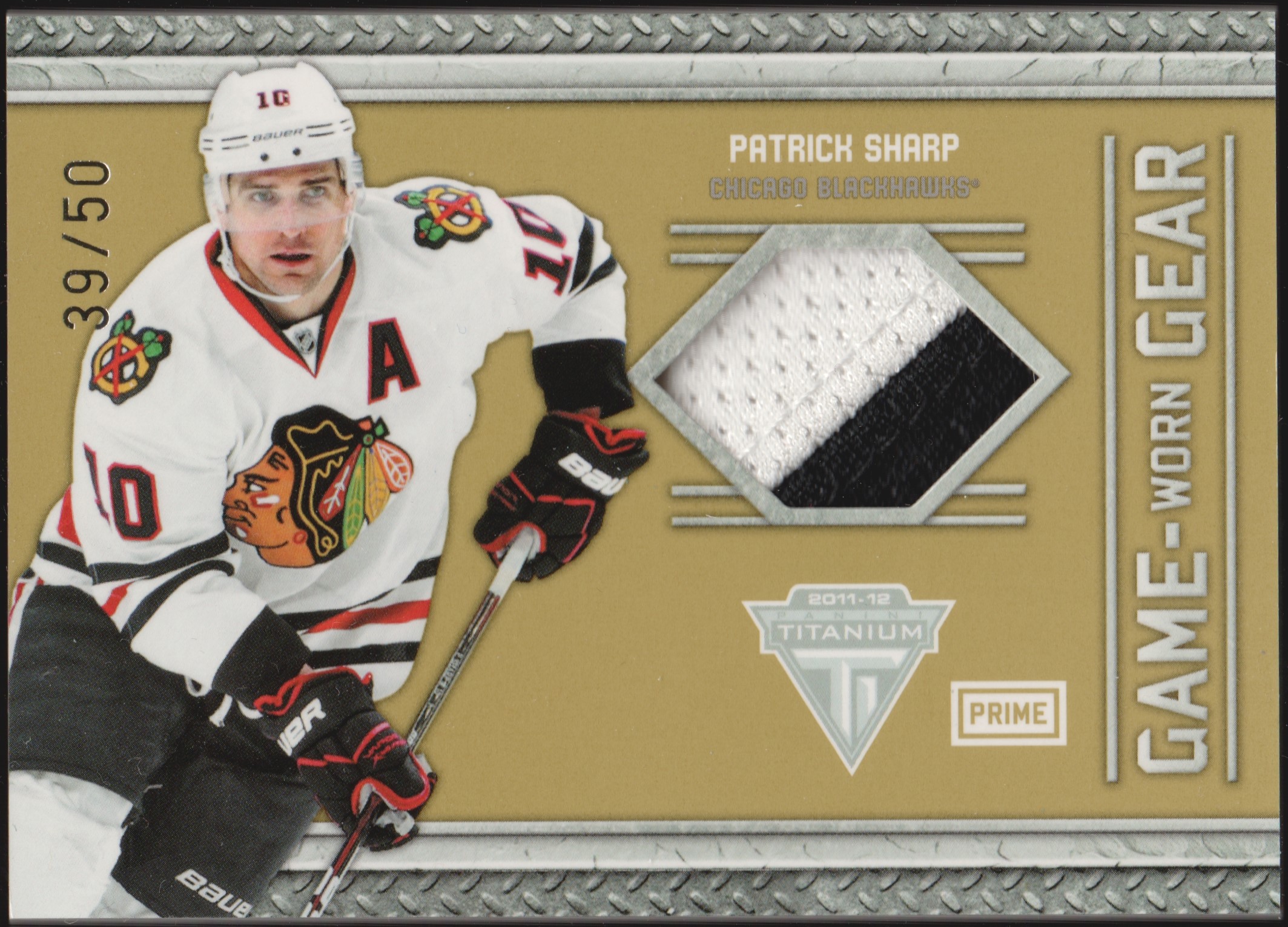 (image for) 2011-12 Panini Titanium Game Worn Gear Prime #35 Patrick Sharp