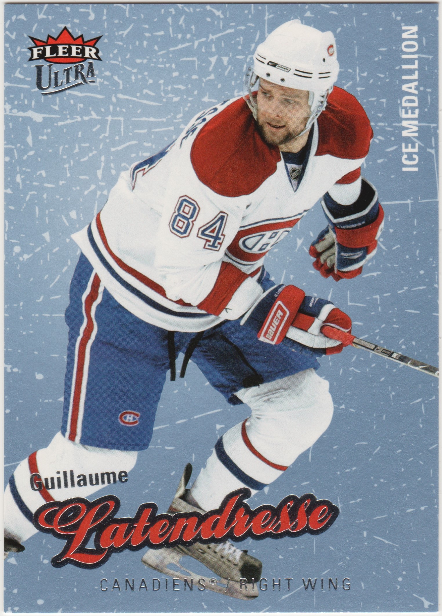 2008-09 Ultra Ice Medallion #39 Guillaume Latendresse 61/100 (image for) 2008-09 Ultra Ice Medallion #39 Guillaume Latendresse 61/100