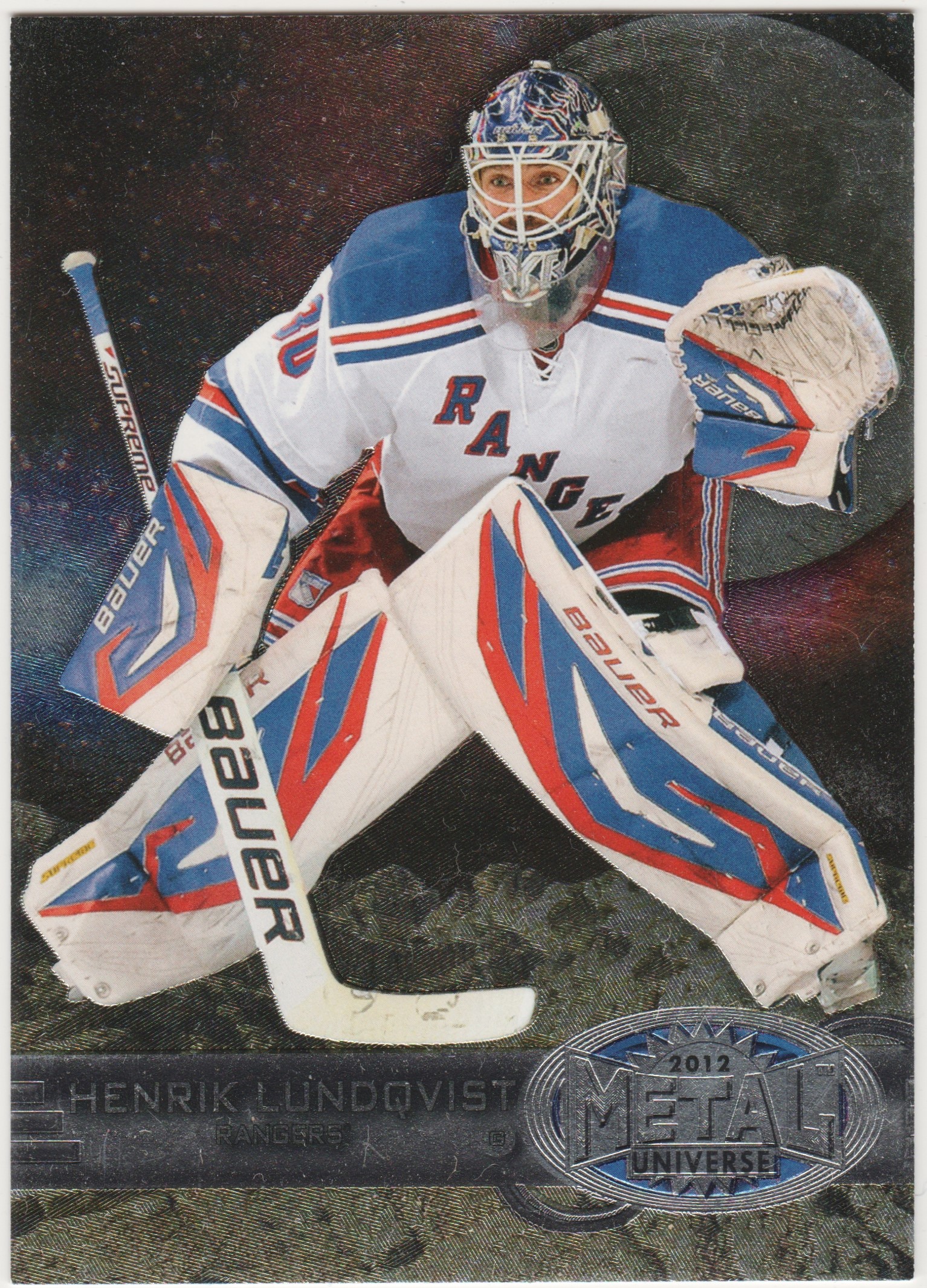 2012-13 Fleer Retro Metal Universe #34 Henrik Lundqvist (image for) 2012-13 Fleer Retro Metal Universe #34 Henrik Lundqvist
