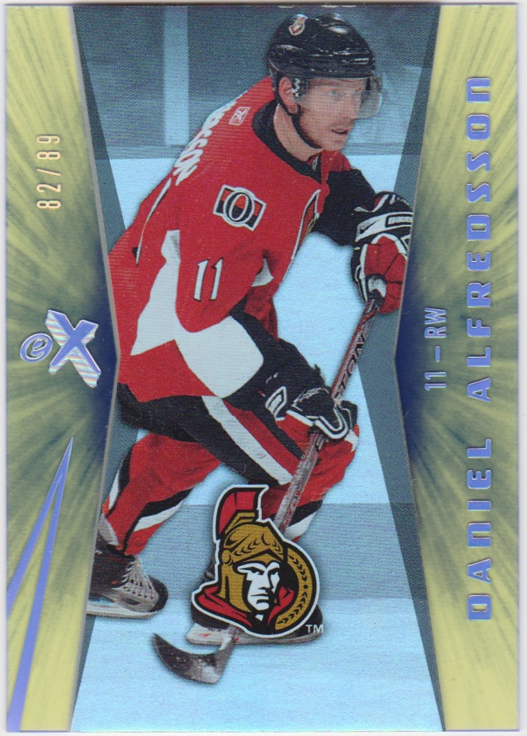 (image for) 2008-09 Ultra EX Essential Credentials Green #13 D. Alfredsson