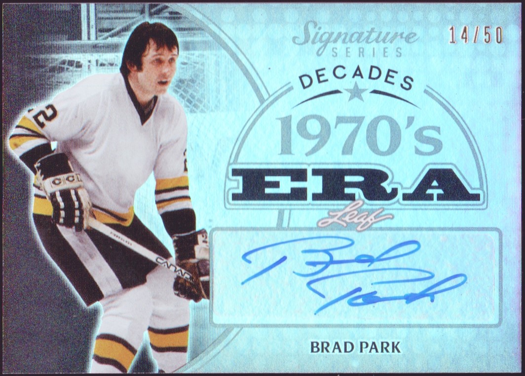 2015-16 Leaf Signature Series Decades Auto Gray #SDBP2 Brad Park (image for) 2015-16 Leaf Signature Series Decades Auto Gray #SDBP2 Brad Park