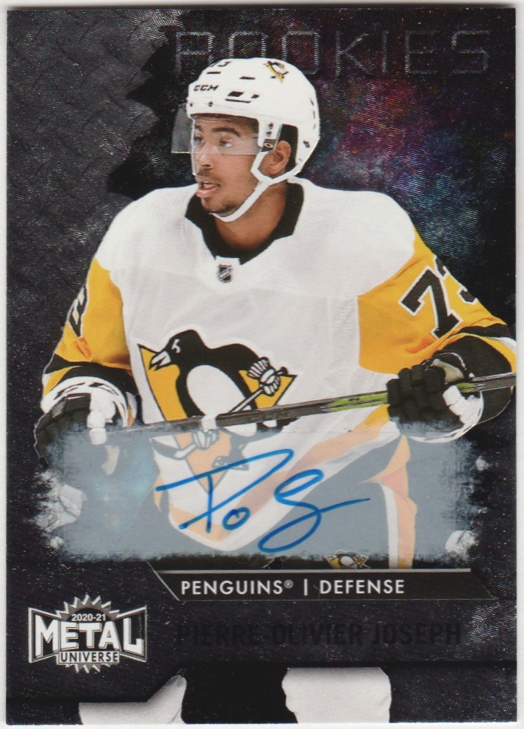 (image for) 2020-21 Metal Universe Silver #118 Pierre-Olivier Joseph AUTO