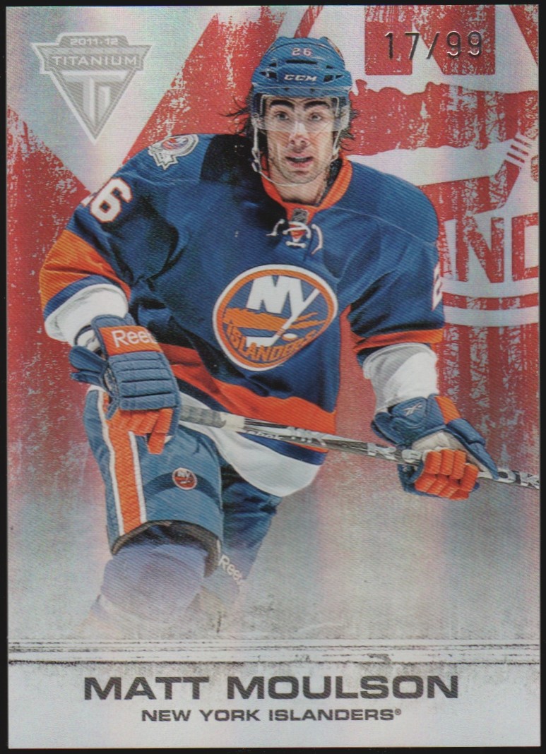 2011-12 Panini Titanium Spectrum Ruby #63 Matt Moulson 17/99 (image for) 2011-12 Panini Titanium Spectrum Ruby #63 Matt Moulson 17/99