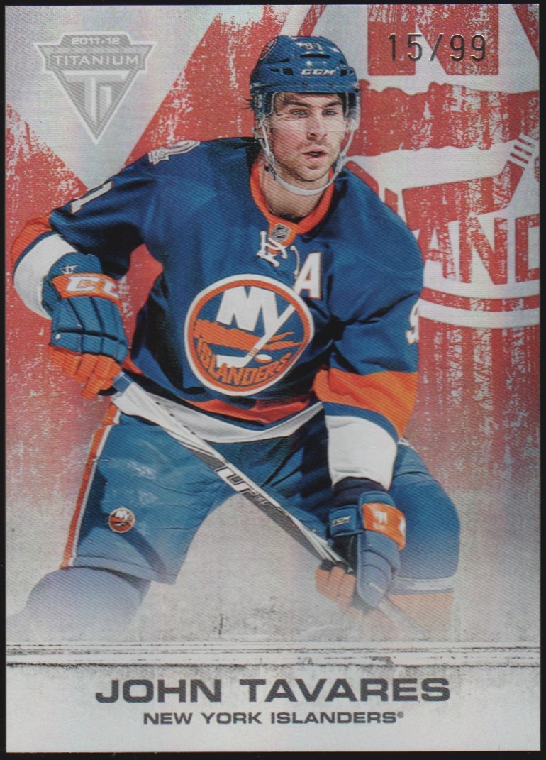 2011-12 Panini Titanium Spectrum Ruby #84 John Tavares 15/99 (image for) 2011-12 Panini Titanium Spectrum Ruby #84 John Tavares 15/99