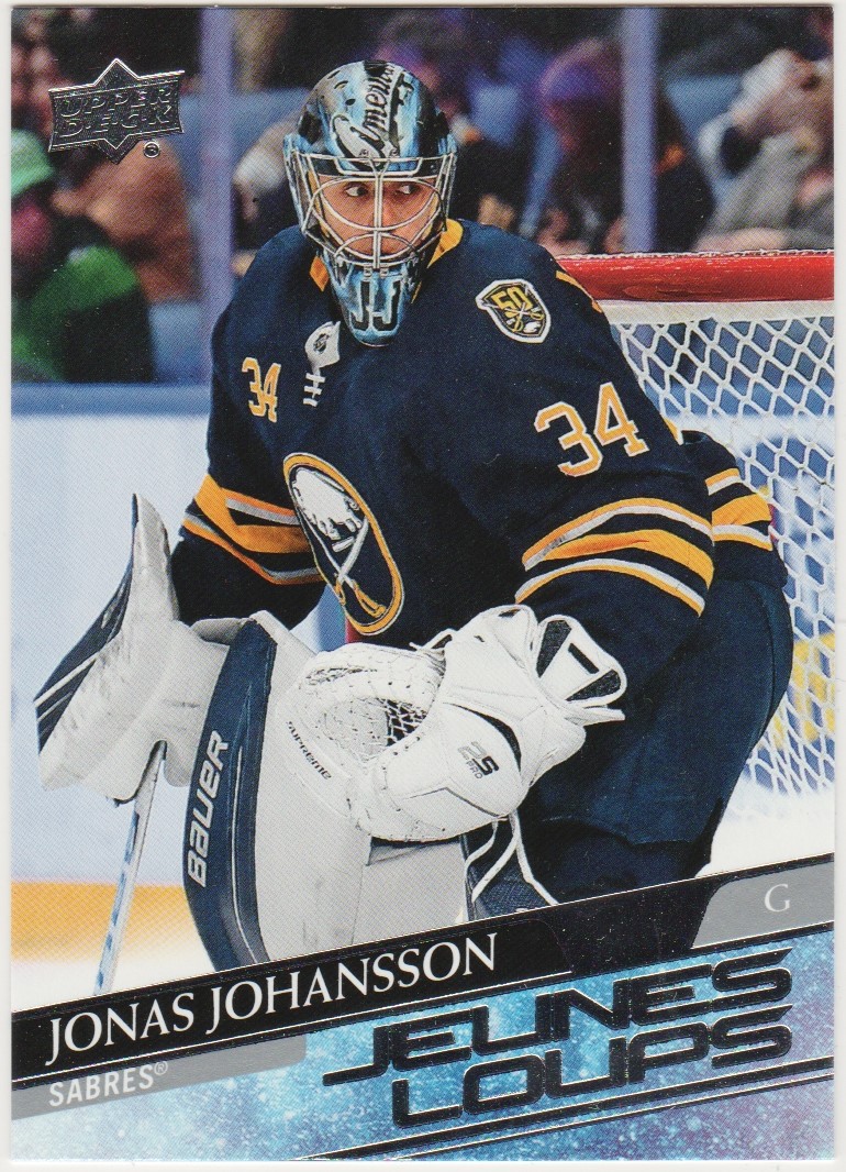 2020-21 Upper Deck French #228 Jonas Johansson YG (image for) 2020-21 Upper Deck French #228 Jonas Johansson YG
