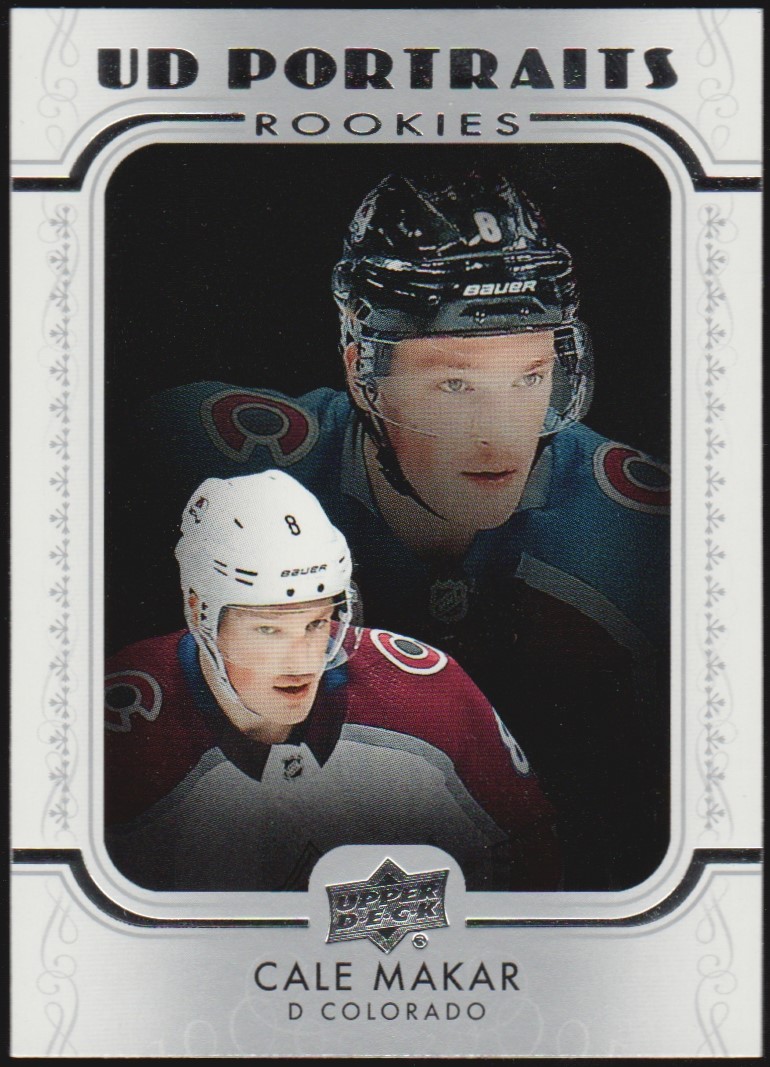 2019-20 Upper Deck UD Portraits #P50 Cale Makar RC (image for) 2019-20 Upper Deck UD Portraits #P50 Cale Makar RC