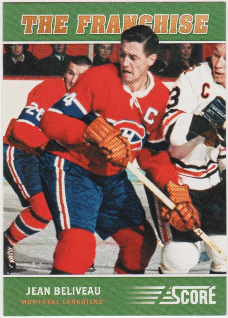 2012-13 Score Franchise Original Six #OS4 Jean Beliveau (image for) 2012-13 Score Franchise Original Six #OS4 Jean Beliveau