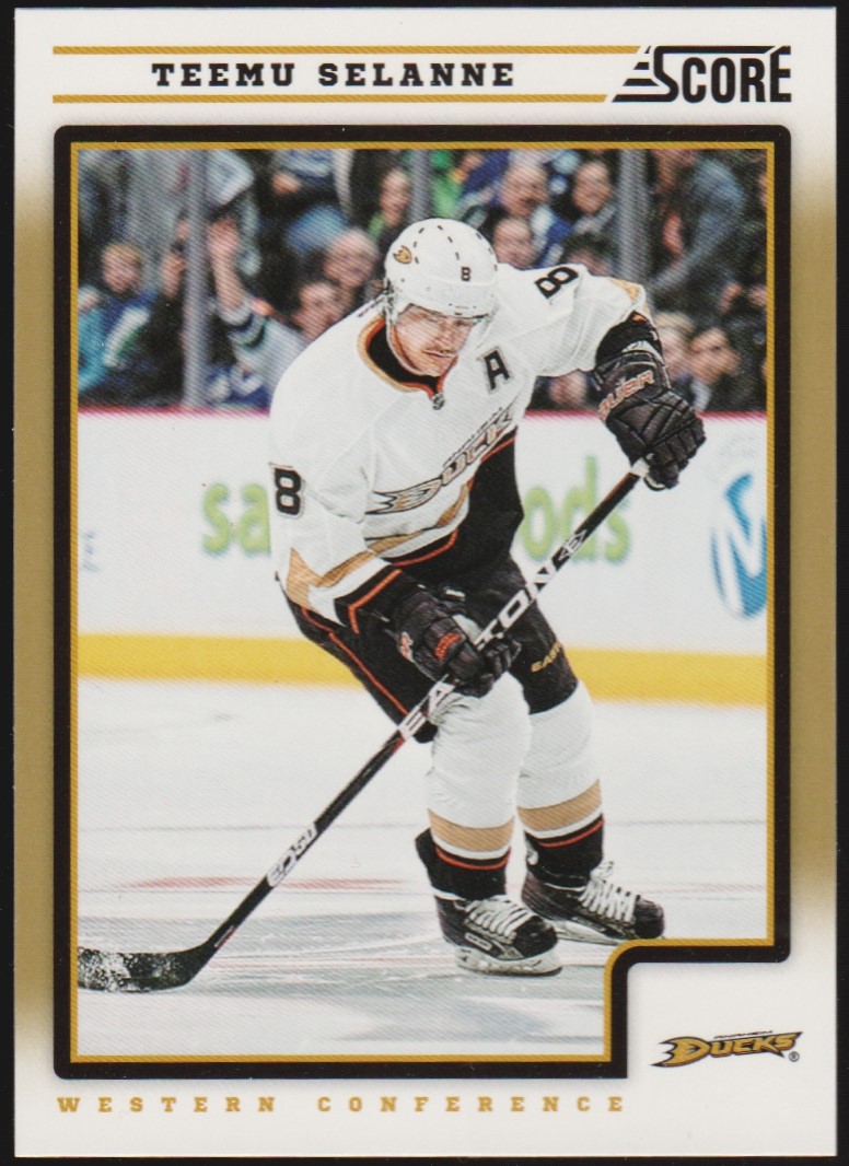 2012-13 Score Gold Rush #42 Teemu Selanne (image for) 2012-13 Score Gold Rush #42 Teemu Selanne