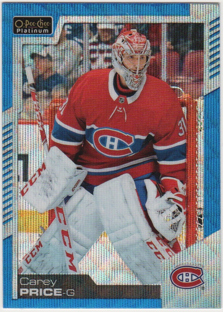 (image for) 2020-21 O-Pee-Chee Platinum Blue Surge #9 Carey Price