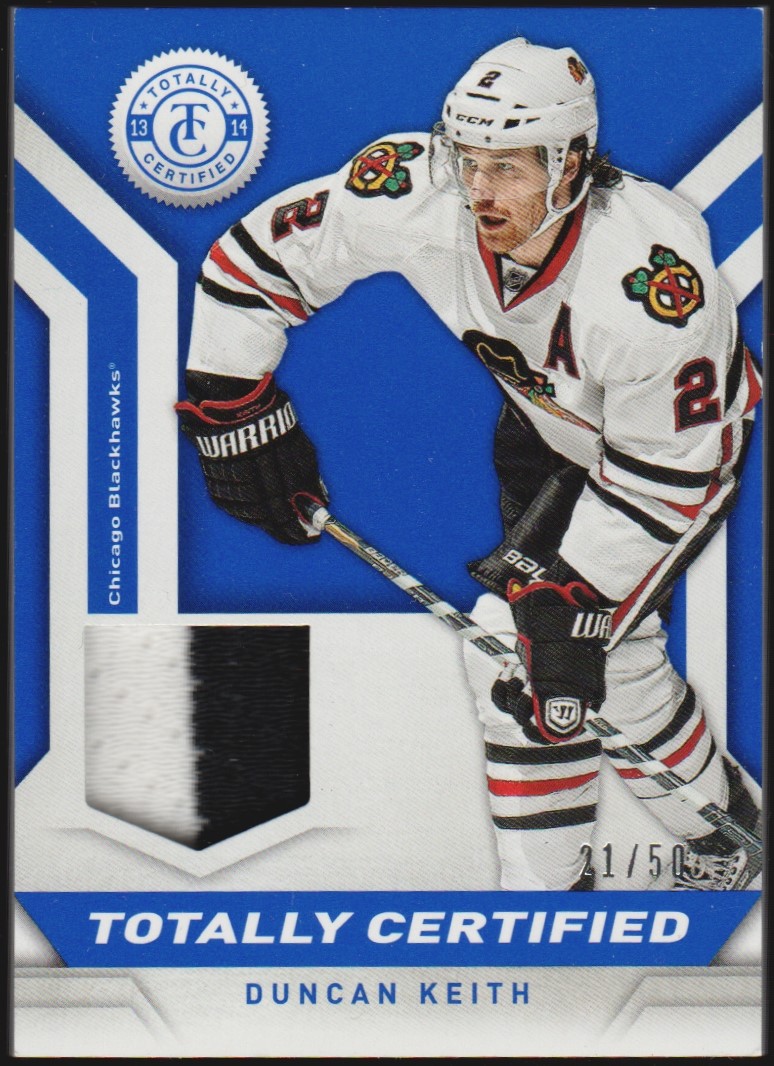 (image for) 2013-14 Totally Certified Jerseys Prime Blue #TCDK Duncan Keith