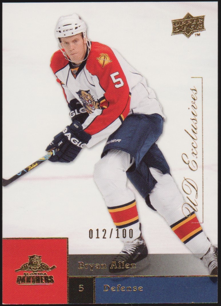 (image for) 2009-10 Upper Deck Exclusives #322 Bryan Allen 12/100