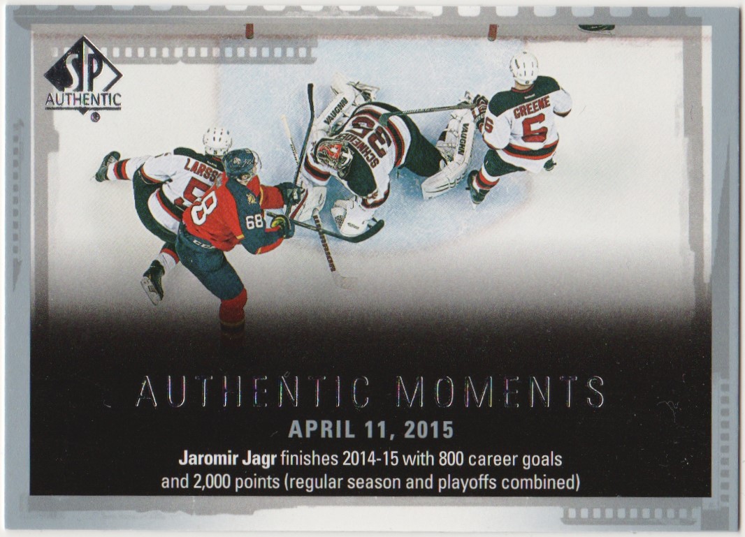 (image for) 2015-16 SP Authentic #151 Jaromir Jagr Authentic Moments