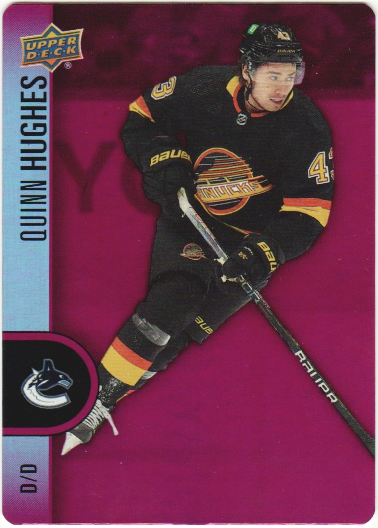 (image for) 2022-23 Upper Deck Tim Hortons Red Die Cuts #DC10 Quinn Hughes