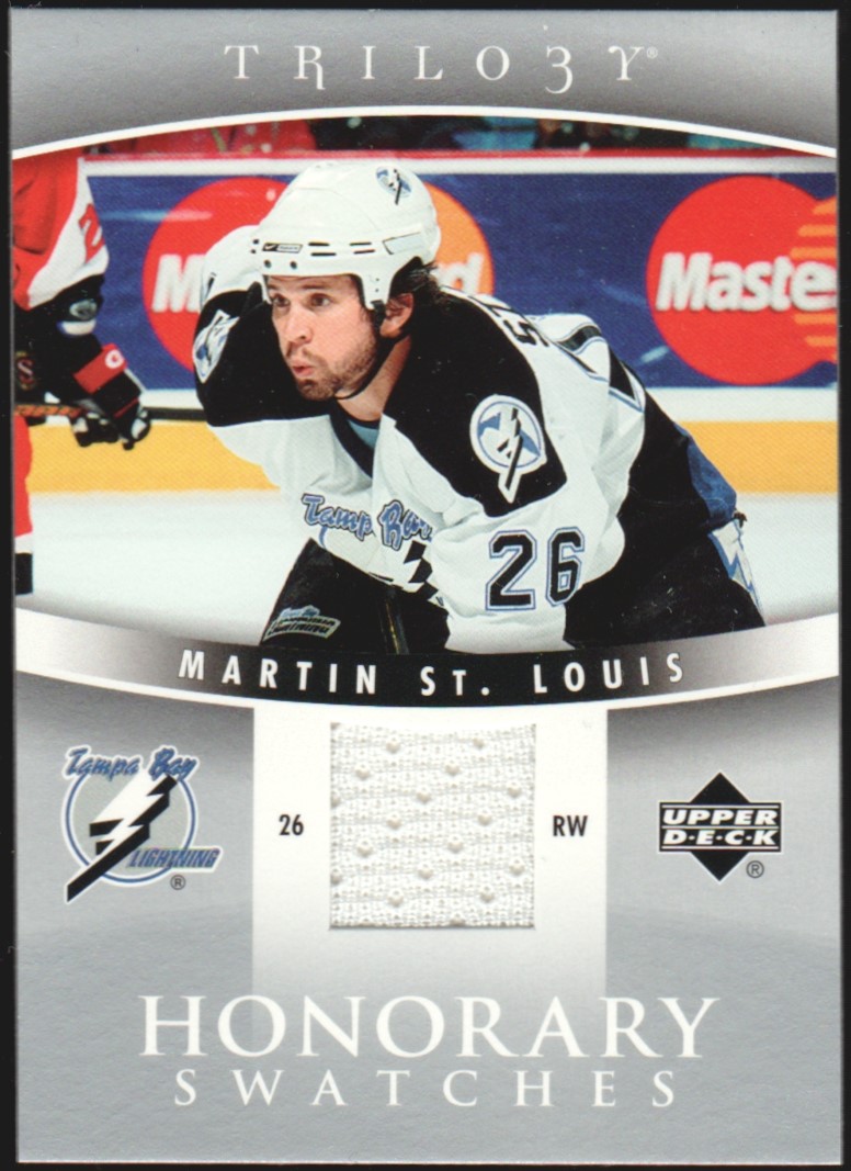 2006-07 Upper Deck Trilogy Honorary Swatches #HSST Martin St. Louis (image for) 2006-07 Upper Deck Trilogy Honorary Swatches #HSST Martin St. Louis