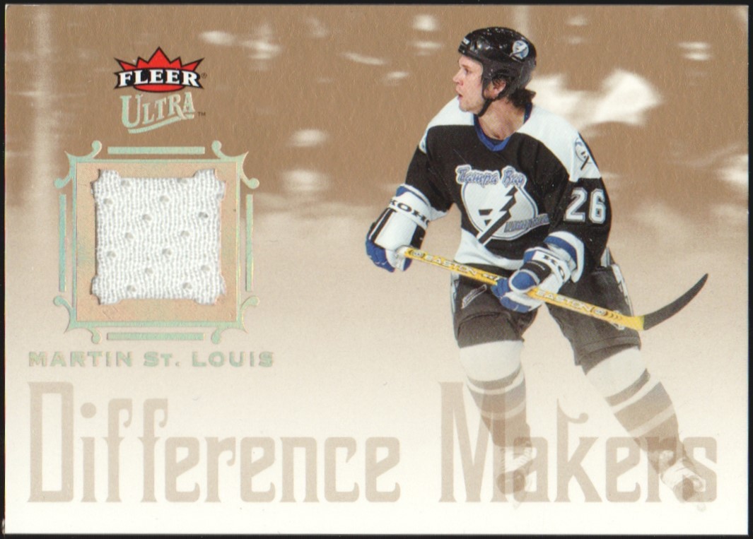 2005-06 Ultra Difference Makers Jerseys #DMJSL Martin St. Louis (image for) 2005-06 Ultra Difference Makers Jerseys #DMJSL Martin St. Louis