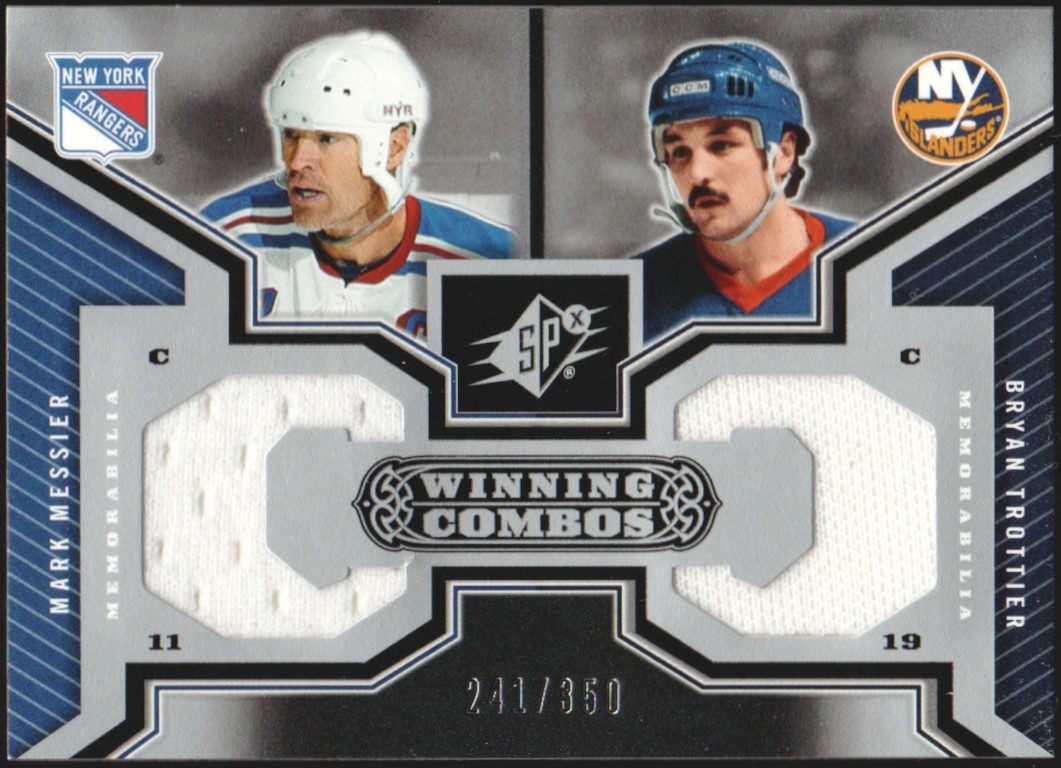 2005-06 SPx Winning Combos #WCMT Mark Messier/Bryan Trottier (image for) 2005-06 SPx Winning Combos #WCMT Mark Messier/Bryan Trottier